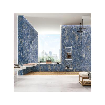 China Chinese Style Royal Blue Large Slab 800x2600 Porcelain Marble Tile For House Wall for sale