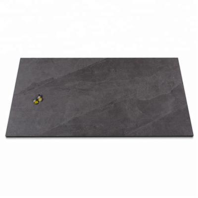 China Modern Black Matte Finished Nano Vitrified Thin Blade Porcelain Tiles 600X1200mm for sale