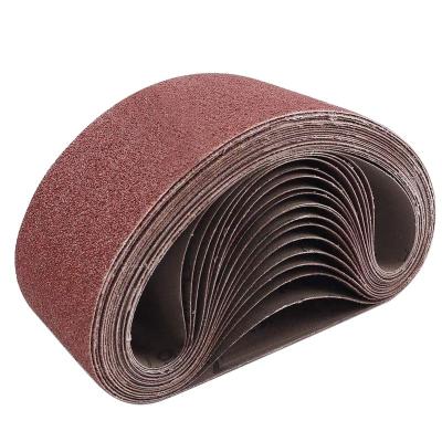 China Sand Aluminum Oxide Polish Waterproof Sanding Belt For Belt Sander for sale