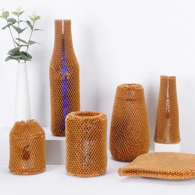 China Wood Pulp RHoneycomb Paper Protector Sleeve Recyclable Environmentally Friendly Te koop