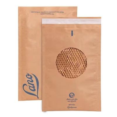 Cina Compostable Honeycomb Padded Kraft Paper Express Envelope Biodegradable Shockproof Mailers Shipping Mailing Bags in vendita