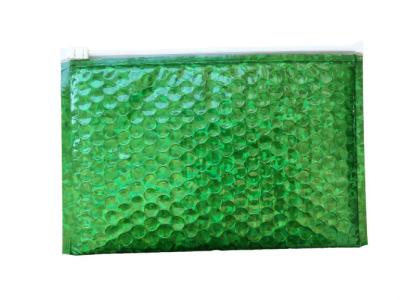 China De waterdichte Zakken van de Ritssluitingsbel/de Groene Metaal Glanzende Holografische 300x250mm Bel Mailers van de Ritssluitingsfolie Te koop