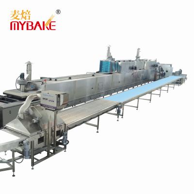 China Flour Mill Machine Industrial Soda Biscuit Making Production Line Cookie Line Hello Panda for sale