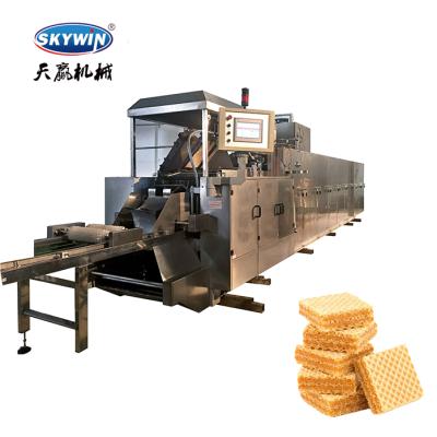 China Easy Operation Automatic Wafer Cookie Machine / Waffle Making Machine / Chocolate Wafer Production Line for sale