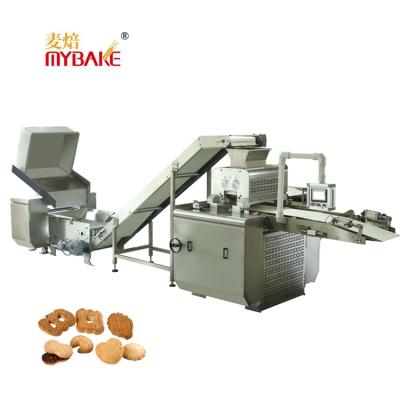 China Commercial Catering Three Color Stainless Steel Biscuit Production Line Biscuit Dough Extruder Machine for sale