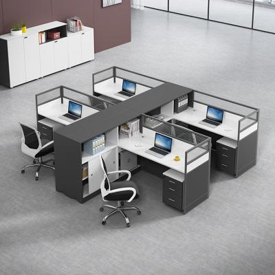 China New Design Modern Commercial Office Furniture Convertible Staff Separation Modular Office Workstation Desk for sale