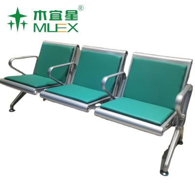 China Modern Hot Selling 3.4 Seats Stainless Steel Office Public Hospital Medical And Waiting Chairs Airport Furniture for sale