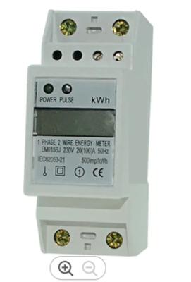 China 2 Pole Din Rail Electric Meter 2 Wire Digital Energy Small High Standard 230V zu verkaufen