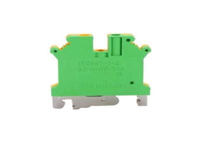 China USLKG Modulaire Din Rail Aardgrondingsdraad Terminal Block Cable Crimp Connectors 35mm2 Te koop