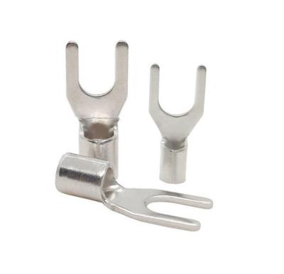 China UT Series Y/U Crimp Cable Lug Fork Spade Terminals Cold Pressed Cable Crimp Connectors for sale