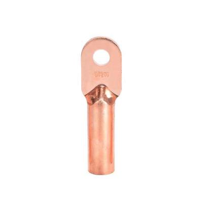 Cina DT Copper Cable Terminal Lug For Wire Termination Copper Pickling Lug Tube Cable Crimp Connectors in vendita