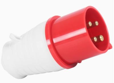 China 4 Pole 32A Industrial Plug 380V Waterproof Plug And Socket Industrial Electrical Plug for sale