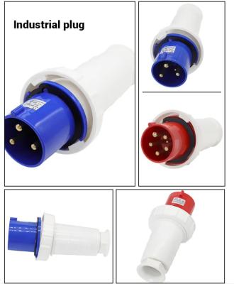 Китай 5X63 125A Промышленные водонепроницаемые розетки и розетки 3 Pin 4 Pin 380V-415V водонепроницаемые розетки продается