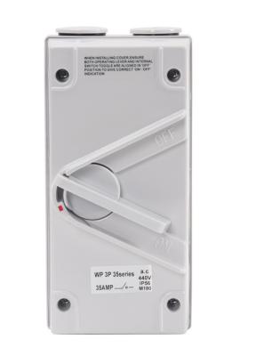 China 3P 440V HSP3-63-3 Interruptor de isolamento à prova d'água exterior 3 polos 63A Interruptor protegido contra intempéries à venda