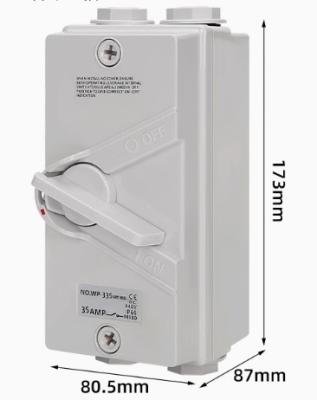 China UKF tipo 440VAC IP65 Protección contra intemperie aislador interruptor 20A 35A 63A interruptor de nuestra puerta en venta