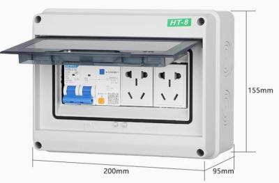 China HT-8 8Ways Caja abierta de plástico de exterior de transmisión a prueba de agua Caja de distribución de circuitos aéreos de 8 en venta