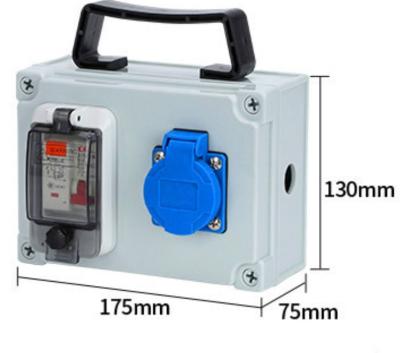 China IP65 Plastic hand-held Waterproof Distribution Box Outdoor Portable Electric Box 16A 32A 63A for sale