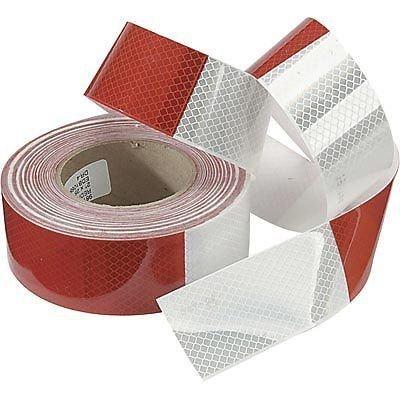 China Waterproof 50mm*10m Light Trucks Red White Reflective Tape for sale