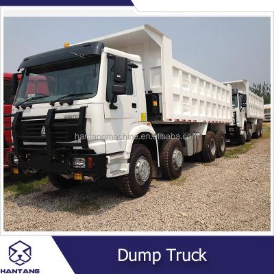 China New Chinese standard dump truck size 8*4, diesel dumper truck dimension > 8L for sale