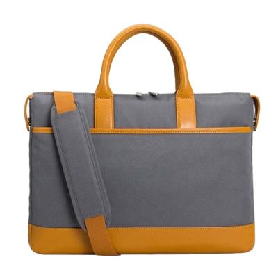 China Polyester Customized Fashion Men's Business Portable Black Free Sample Laptop Bag for sale