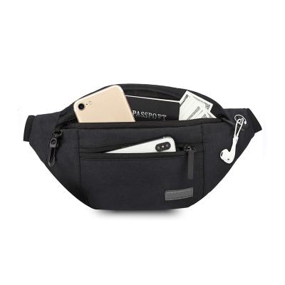 China Custom Large Water Proof Cross - Body Fanny Pack With 4 Zipper Pockets Waist Pack Phone Bag for sale