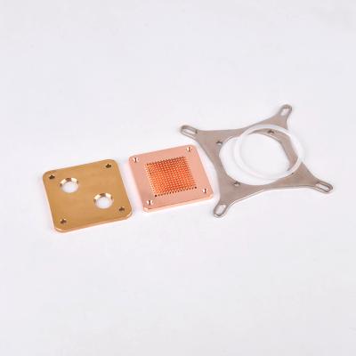 China Liquid Computer Case Syscooling GPU Water Cooling Block Cooler Copper Base for sale