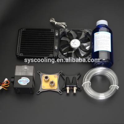 China New Syscooling 2015 Water Cooling Computer Case Computer Cooling System 120mm Computer Fan Liquid Cooling Kit for sale