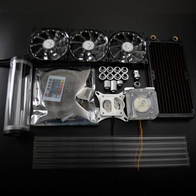 China Syscooling Colorful Copper Hard Tube Control System Computer Copper Heatsink CPU Water Cooling Kit for sale