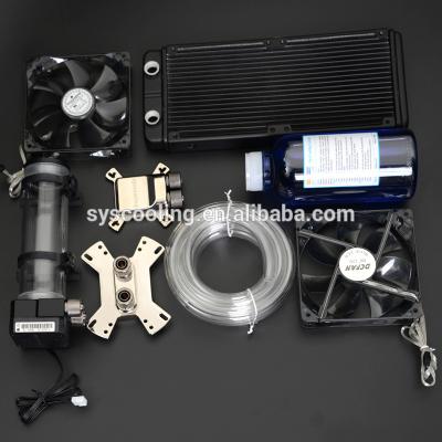 China Computer Case Syscooling Water Cooling Radiator Water Block CPU CPU Liquid Cooling Kit 240mm for sale