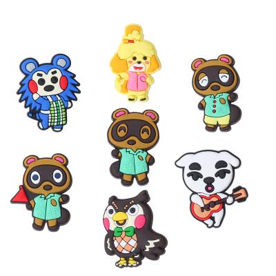 China Good Quality Animal LOGO PVC Soft Rubber Professional Factory High Quality Shoe Charms For Babies Accessories for sale