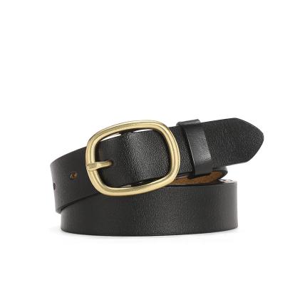 China 2021 Retro BUCKLE Fashion Color Leather Ladies Narrow Sheer Belt Garment Decoration for sale