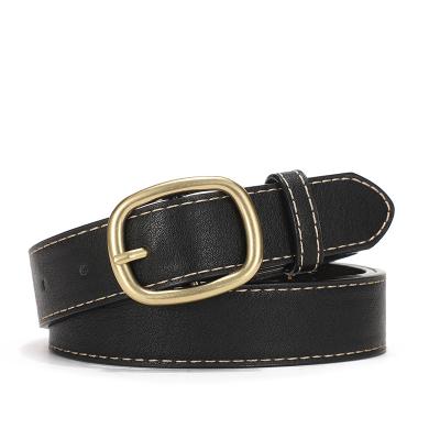 China MEN BUCKLE 2020 fashion youth belt buckle soft leather casual belt for women for sale