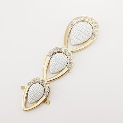 China Geometric Shoe Buckle Diamond Buckle Water Drop Crocodile Shoe Accessories for sale