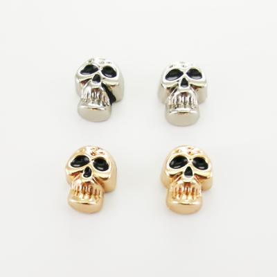 China Shoe Buckle Metal Skull Button Rivet Decoration For Leather Products for sale