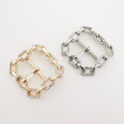 China SHOE BUCKLE DECORATION ACCESSORIES WOMEN shoe buckle WITH RHINESTONE DIAMOND for sale