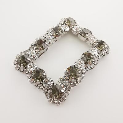 China BIG SHOE BUCKLE RECTANGULAR RHINESTONE DECORATION ACCESSORIES SHOE BUCKLE for sale