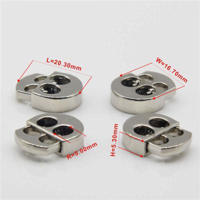 China ZINC METAL nickel free LACE ROPE END PLUG LOCK #0796 for sale