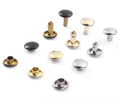 China Wholesale Price Brass Brass Rivets, Black Anodized Blind Rivets for Clothes and Bags for sale