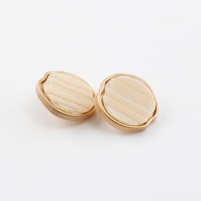 China Viable Custom Design Irregular Agate Buttons Women's Original Metal Buttons For Clothing for sale