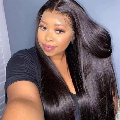 China 100% Density Lace Front Wig 150% 180% 220% Wave Sale HD Lace Wig Silky Straight Top Hair HD Lace Front Wig for sale