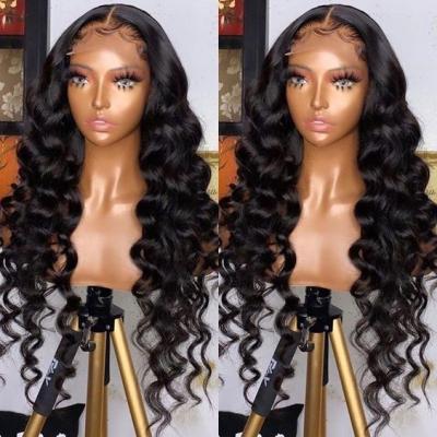 China Brazilian Silky Straight Wave HD Transparent Lace Front Wigs Water Indian Virgin Pre Plucked Deep Wave Hair Wigs Yexin For Black Women for sale