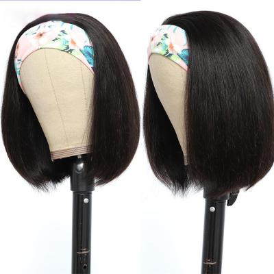 China Wholesale Silky Straight Wave Headband Wig Hair For Black Women, Raw Virgin Hair Headband Wigs for sale