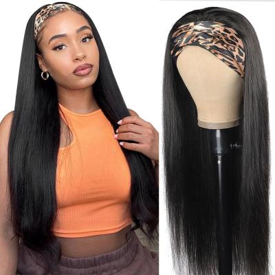 China Silky Straight Wave Drop Shipping Headband Wigs Hair Band Wholesale Cheap Wigs For Black Women Wig Headband for sale