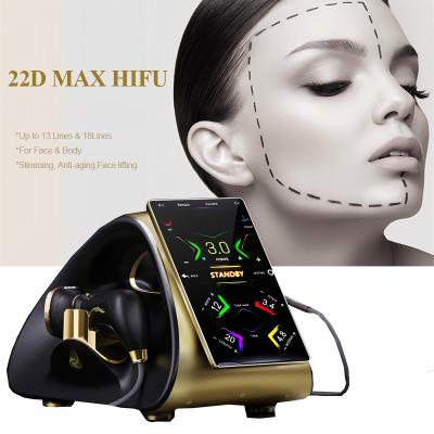 Cina Hifu 22d Max Machine Hifu Ultrasound Machine Rf Lipo Hifu Non chirurgica Face Lift Machine 22d Max Hifu in vendita