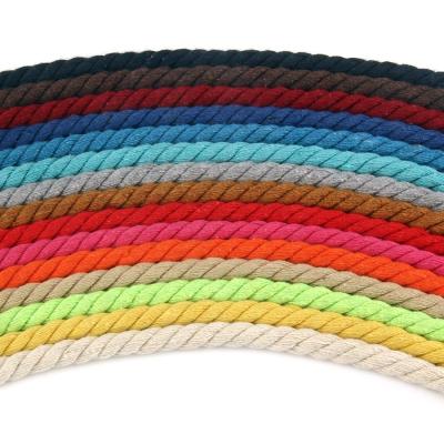 China Bags Color 8mm Macrame Rope 1m Cotton Rope Bulk Purchase For Macrame Hammock Home Garment for sale