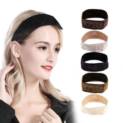 China Fix Wigs Women Headbands Hair With Adjustable Velvet Headband Fashion Wig Lace Girp Hair Band for sale