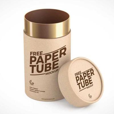 China Wholesale Luxury High Quality Biodegradable Kraft Paper Packaging Box Round Mailing Tube Cylinder Packing Box for sale