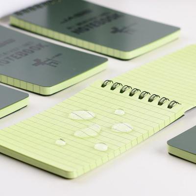 China High Quality Spiral Notebook PVC Notepad Water Proof Journal Coil Waterproof Pocket Notebook for sale