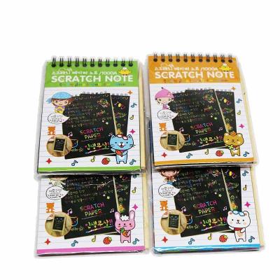 China Daily Life DIY Drawing Paper Kids Colorful Scratch Painting Magic Scratches Creativity Scratch Paper Painting Book for sale