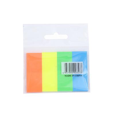 China The four color PET film note office school combination self-adhesive sticky notes mark creative paper sticky note for sale